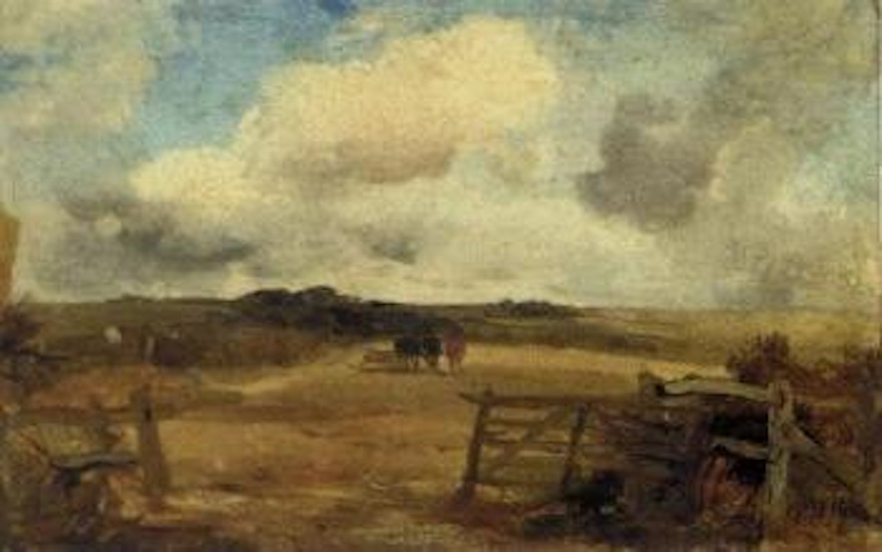 Cattle in an extensive landscape by John Constable