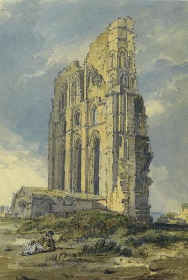 Tynemouth Priory, Northumberland by Thomas Girtin