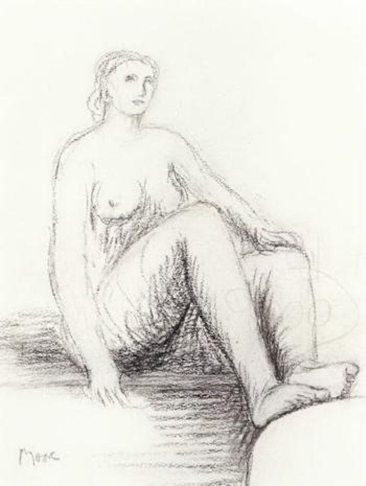 Seated nude by Henry Moore