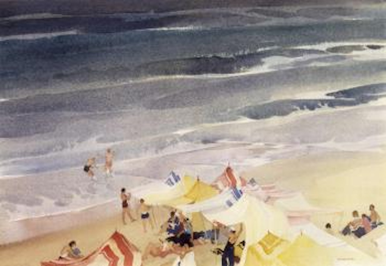 Top of the tide, St. Malo, France by William Russell Flint