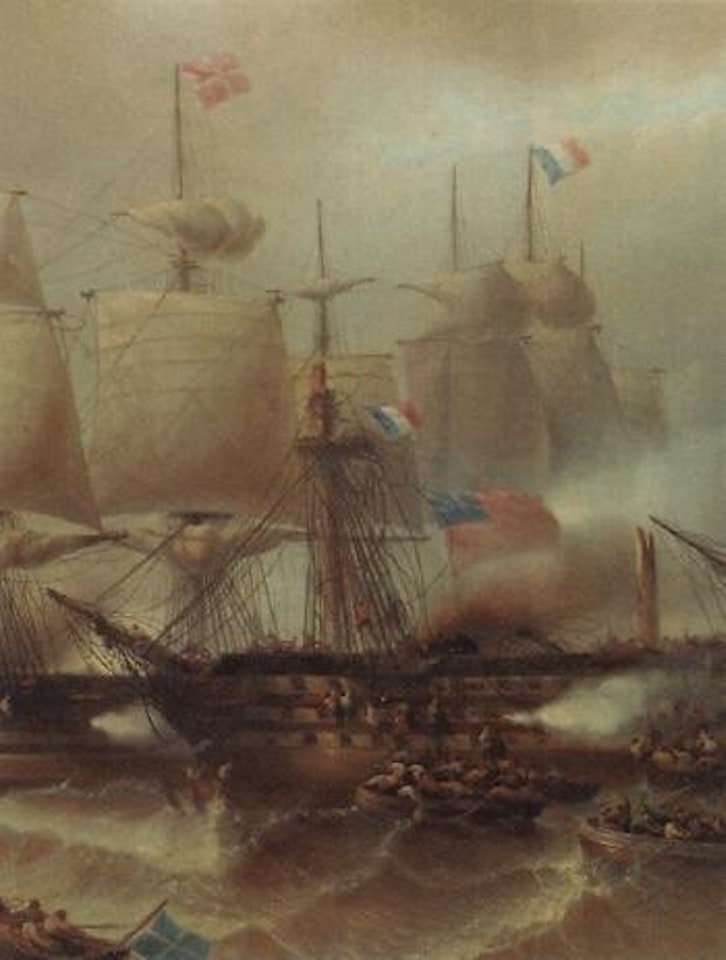 Battle of Trafalgar, 21st October 1805 by François Etienne Musin