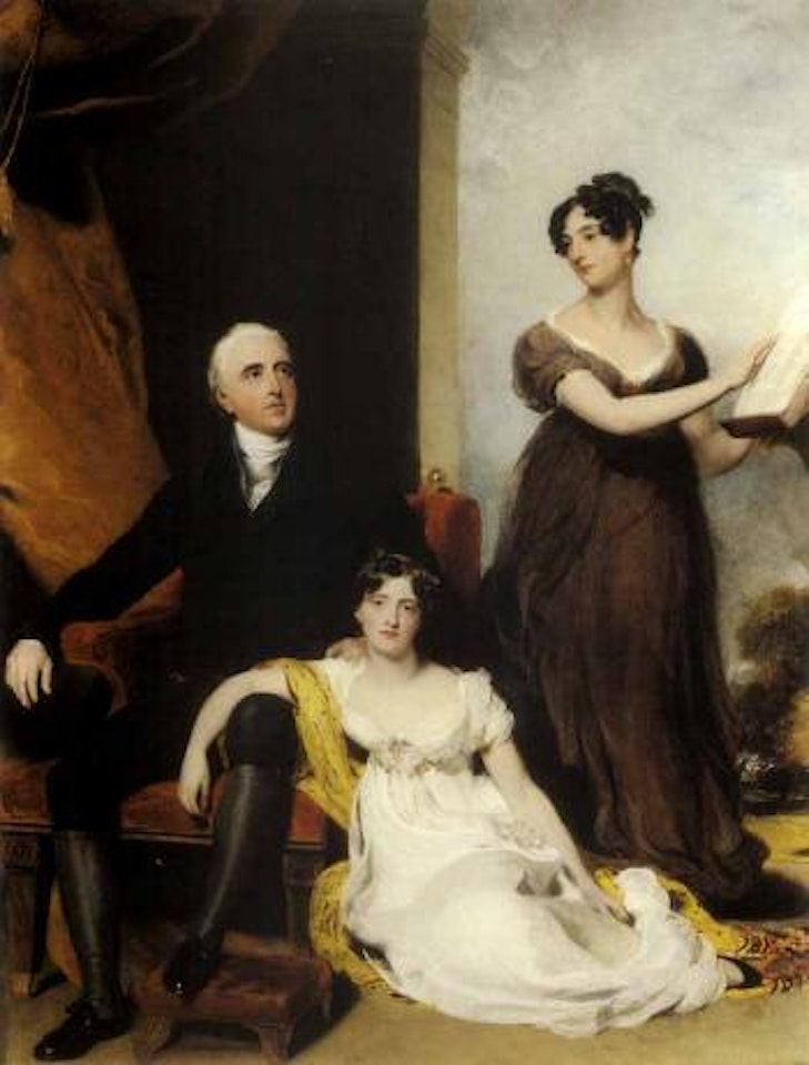 Portrait of Charles Binny with his daughters by Sir Thomas Lawrence