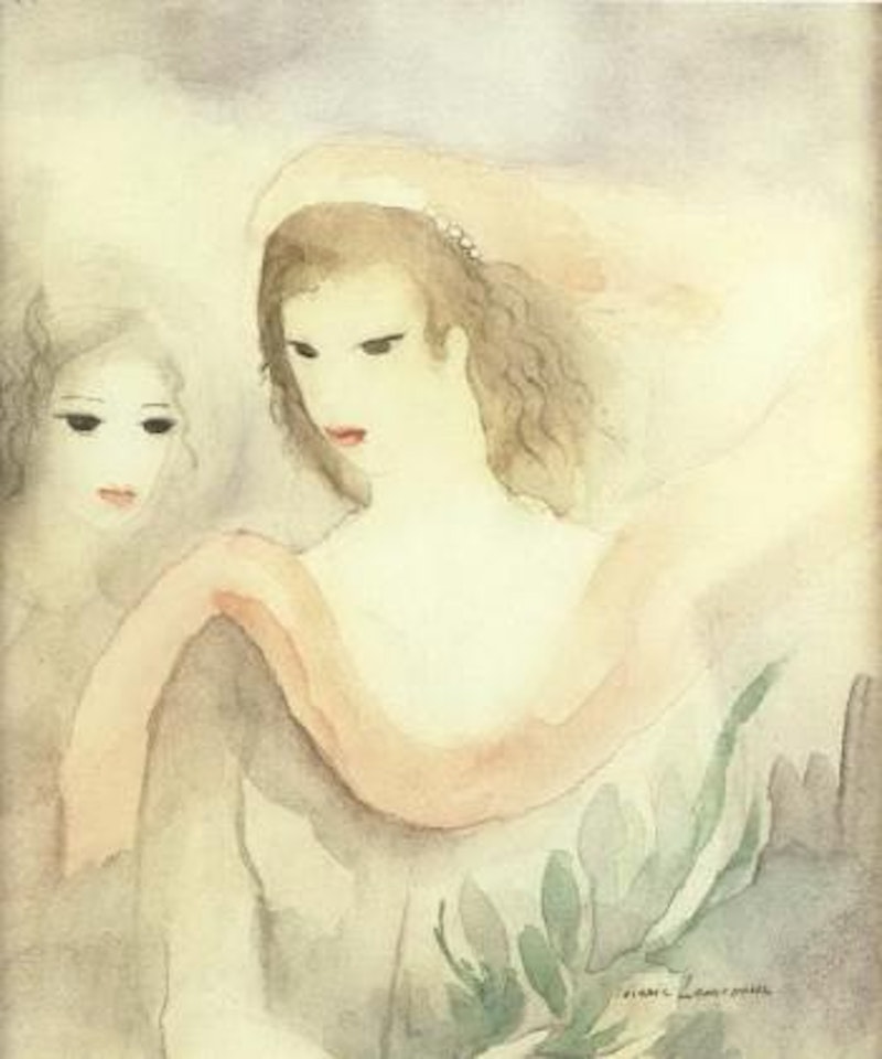 Deux tetes de femmes by Marie Laurencin