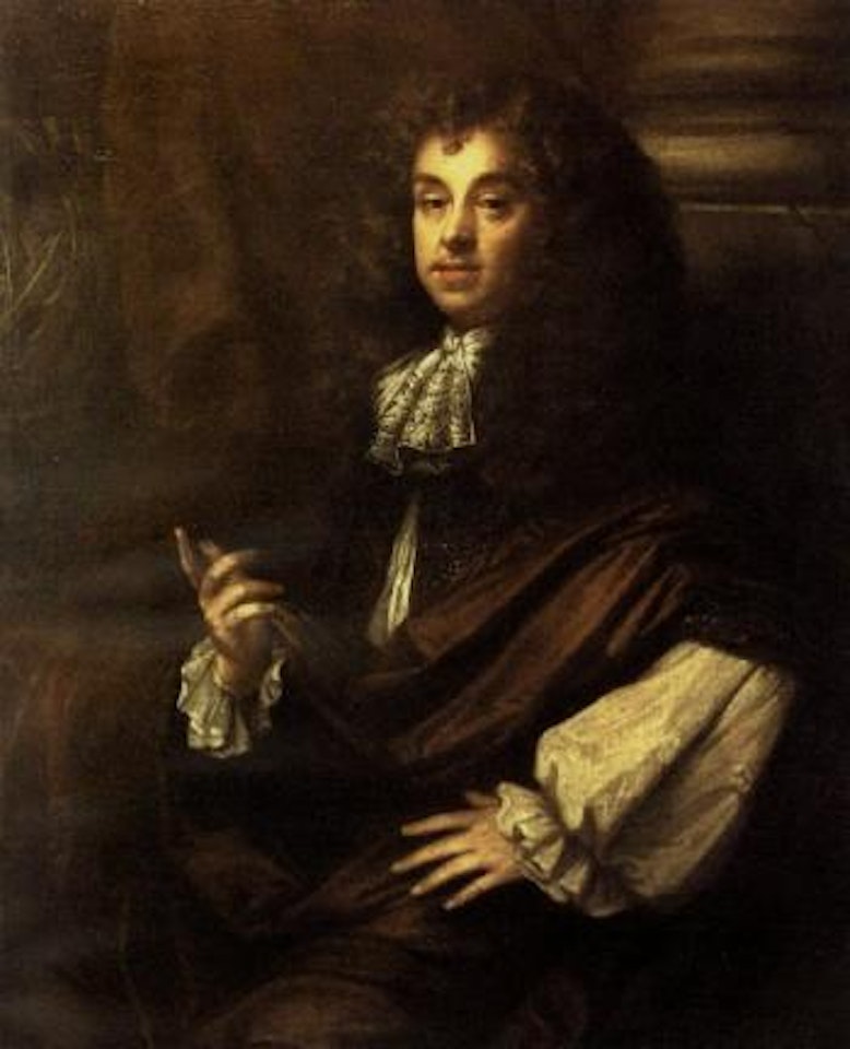 Portrait of a gentleman gesturing towards an astolabe by Sir Peter Lely