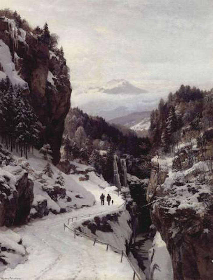Winter's day in the mountains of Bavaria by Anders Andersen-Lundby