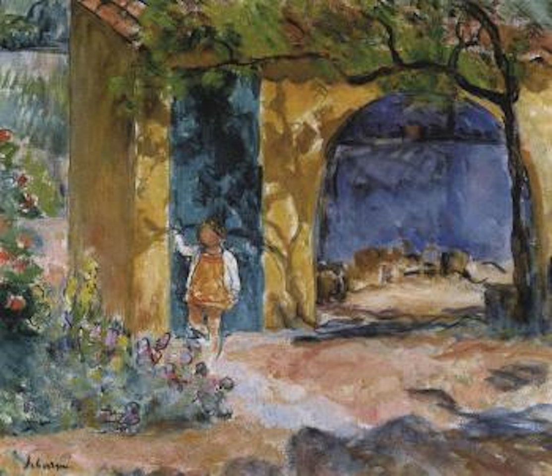 Fillette au jardin by Henri Lebasque