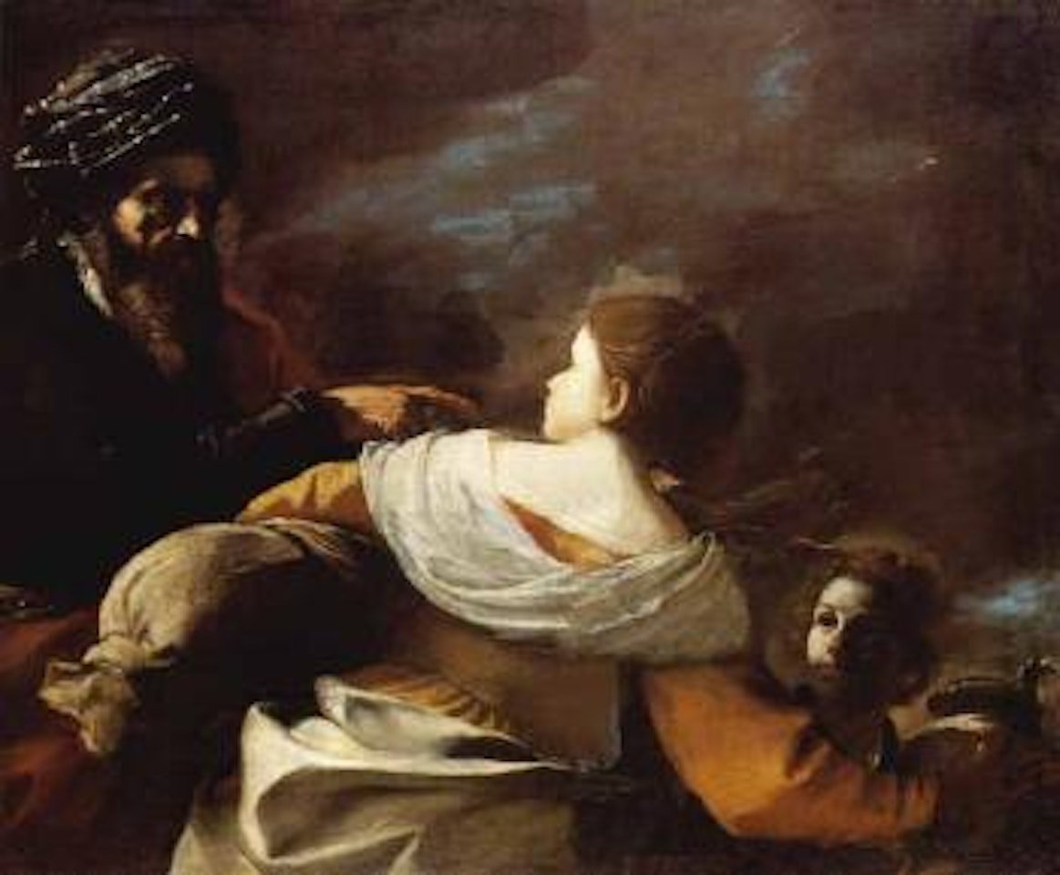 Abraham sending away Agar and Ismael by Mattia Preti