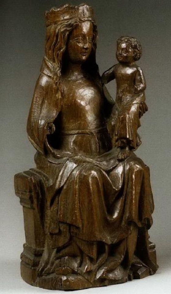 Vierge a l'Enfant assise by French School
