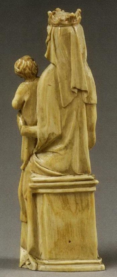 Vierge a l'Enfant assise by French School