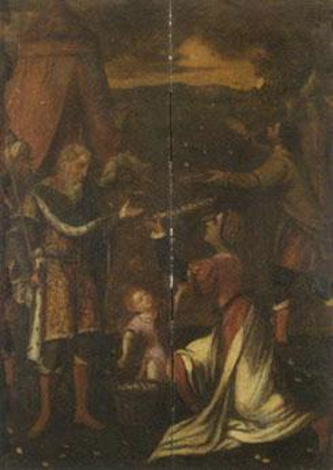 La recolte de la manne et le mariage de la Vierge by Attributed to Pieter Coecke van Aelst I
