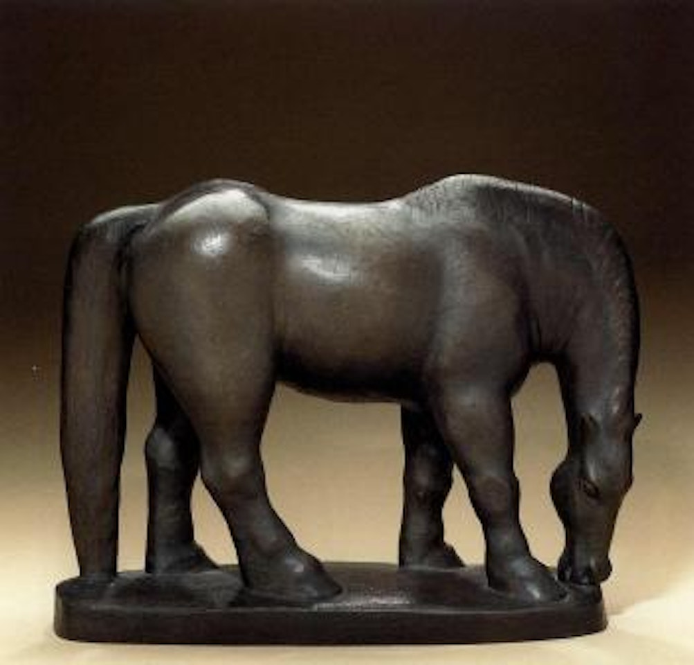 Horse grazing by William Zorach