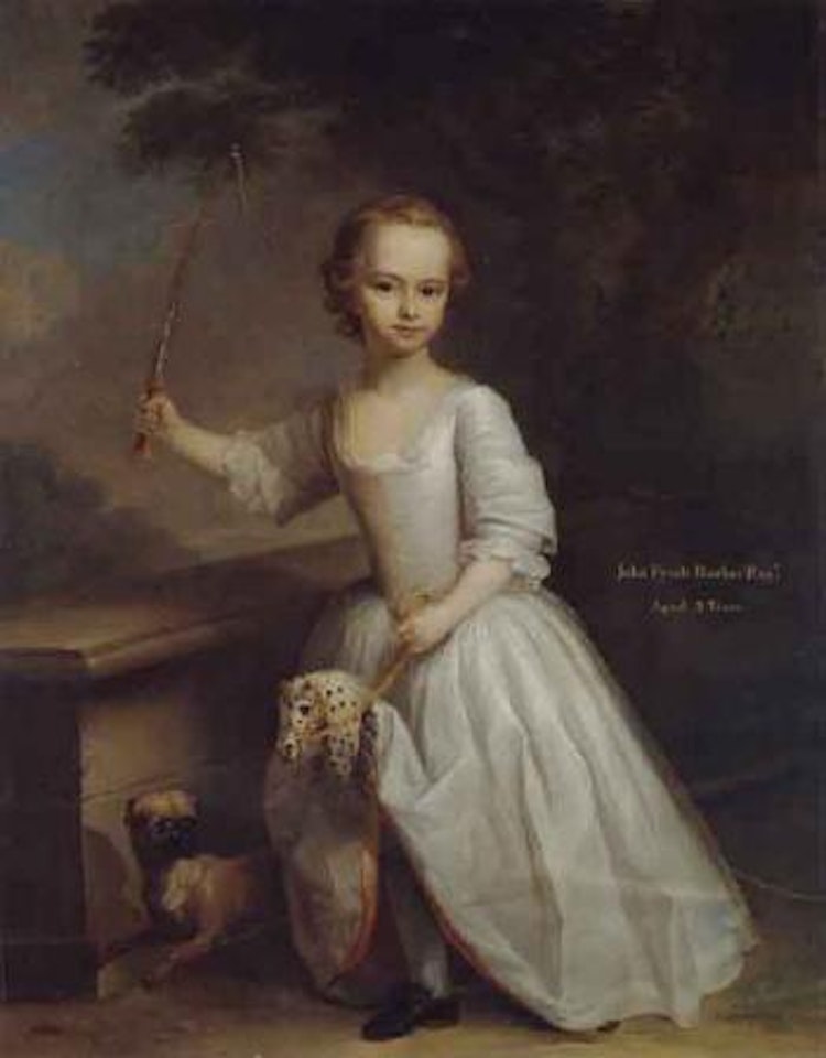 Portrait of John Fytch Barker, aged 3 by Thomas Hudson