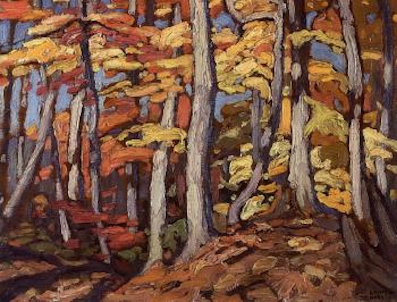 Autumn woods, Algoma by Lawren Stewart Harris