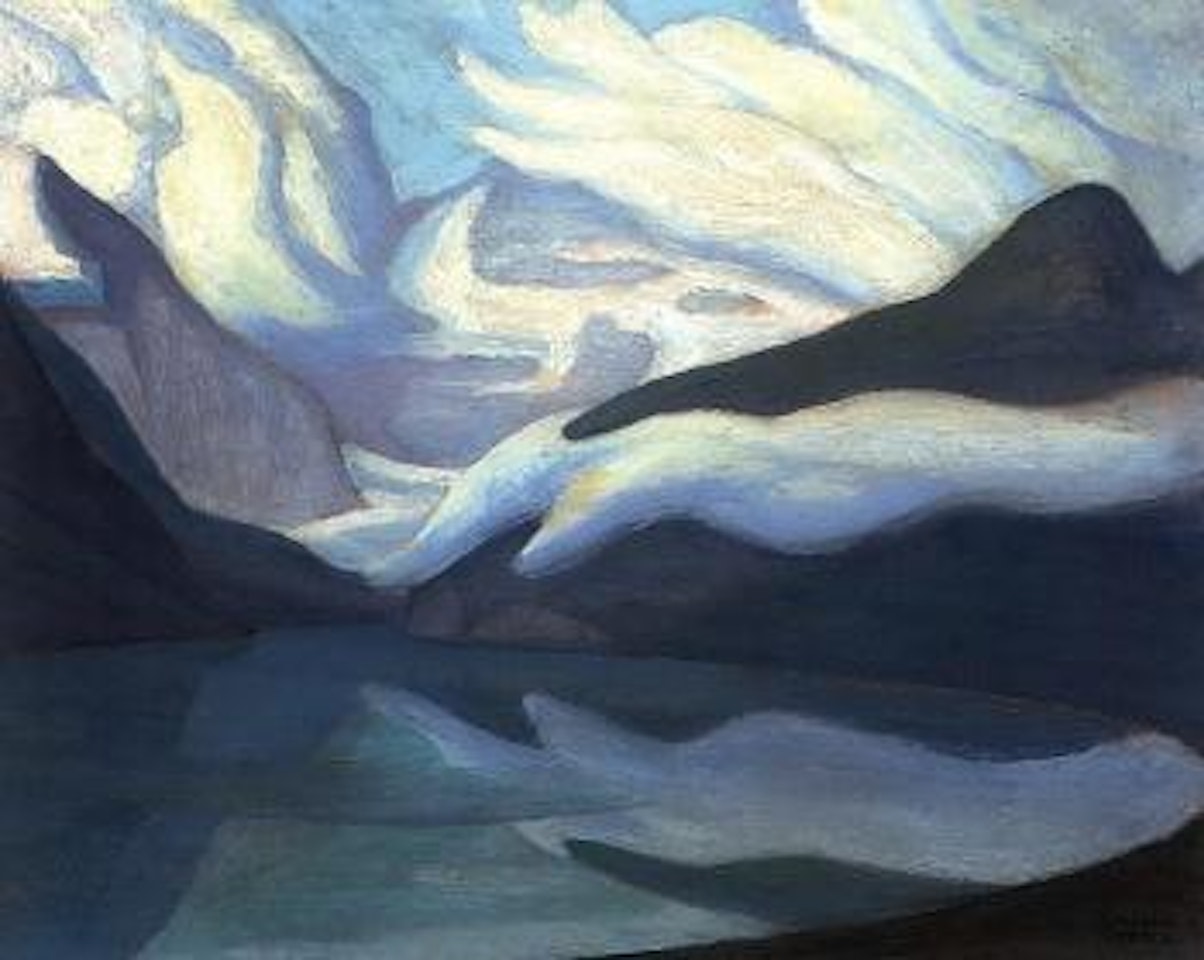 Early morning mists, Lake Louise, Mountain sketch LXIX by Lawren Stewart Harris