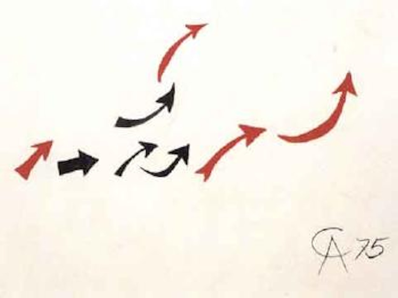 Airplane-arrows by Alexander Calder