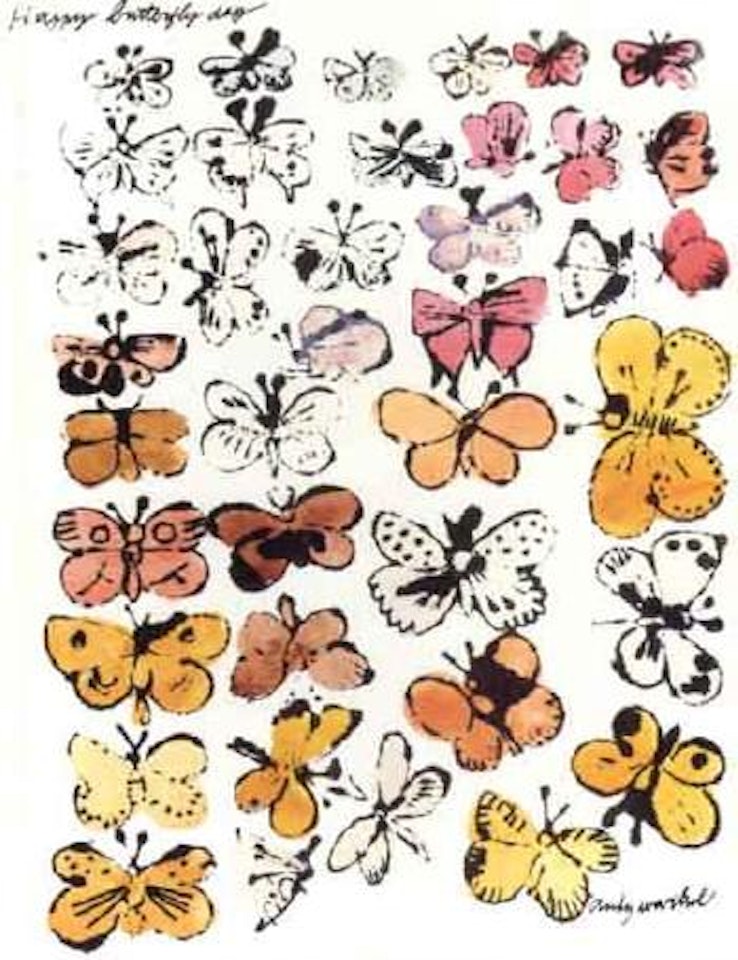 Happy butterfly day by Andy Warhol