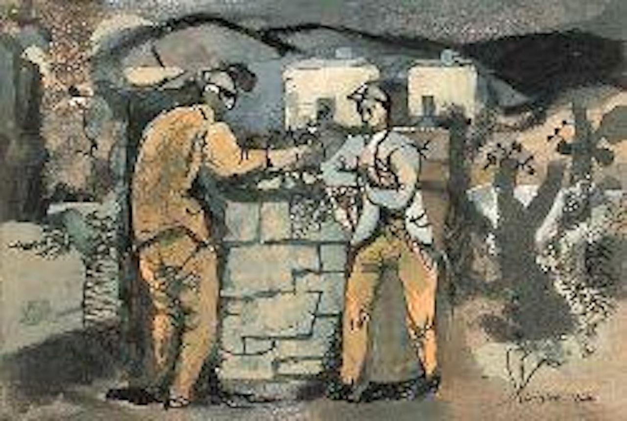 Country lobourers by Keith Vaughan
