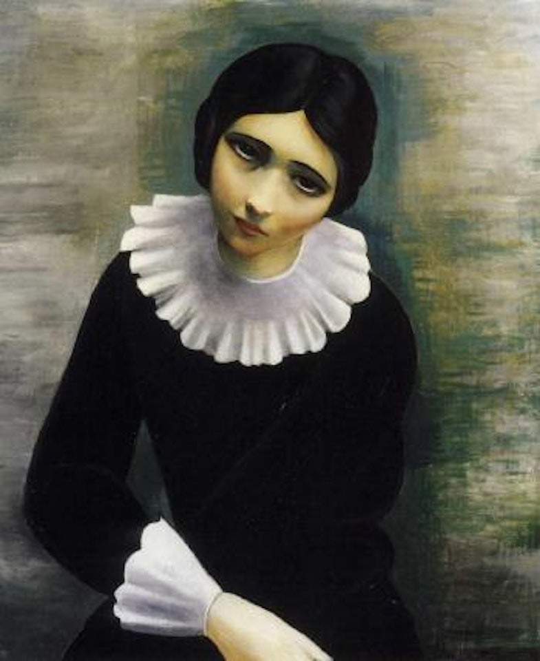La collerette blanche - Mme Brailowska by Moïse Kisling