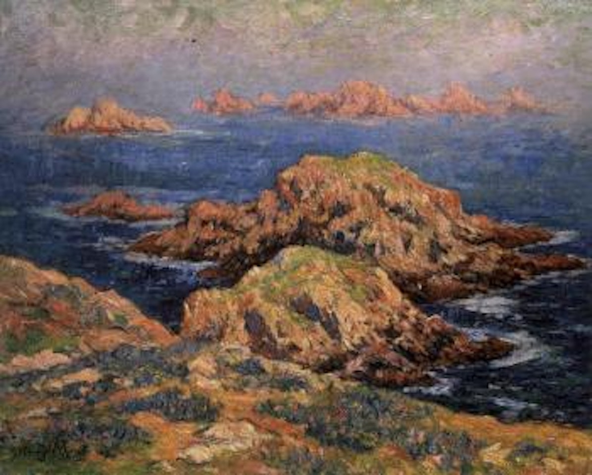 Les rochers rouges a Ouessant by Henry Moret