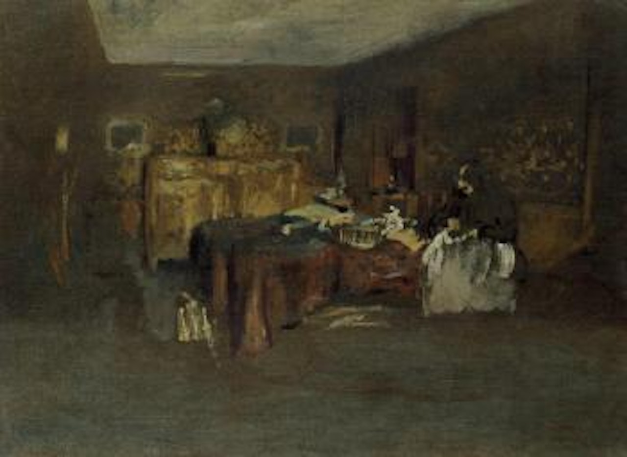Madame Vuillard cousant by Édouard Vuillard