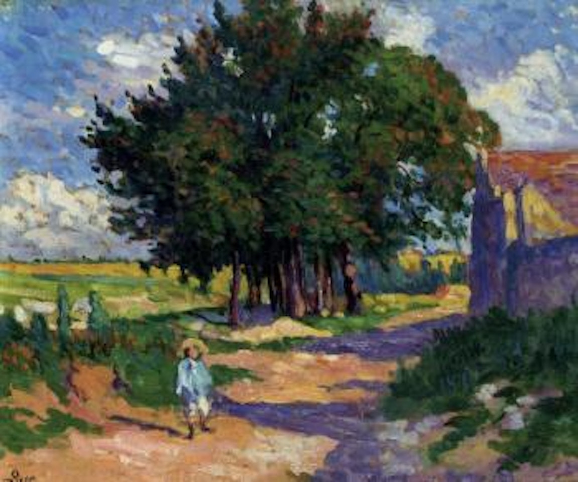 La route du village by Maximilien Luce