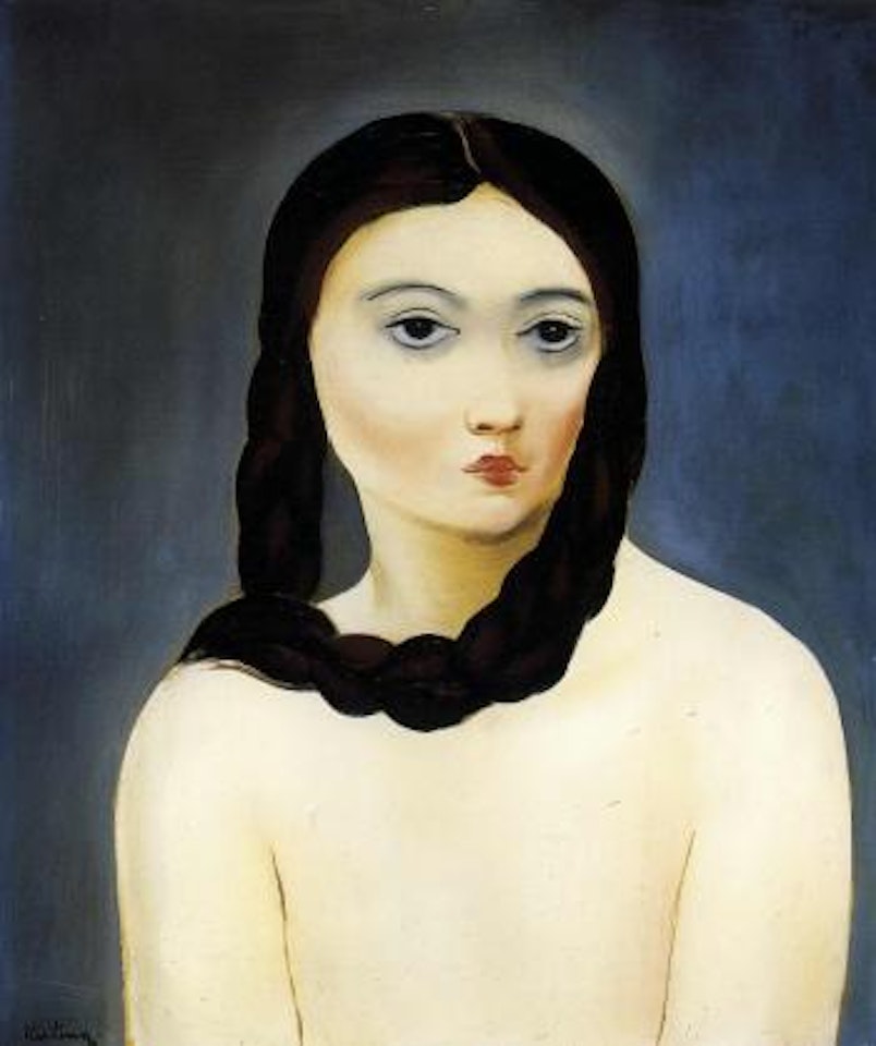 Jeune fille aux nattes by Moïse Kisling
