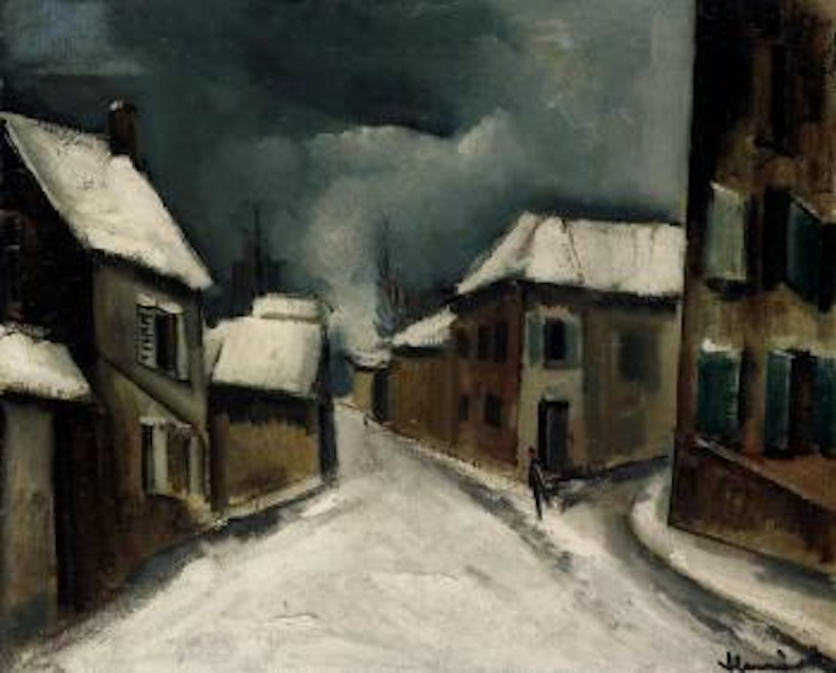 La route de village by Maurice de Vlaminck