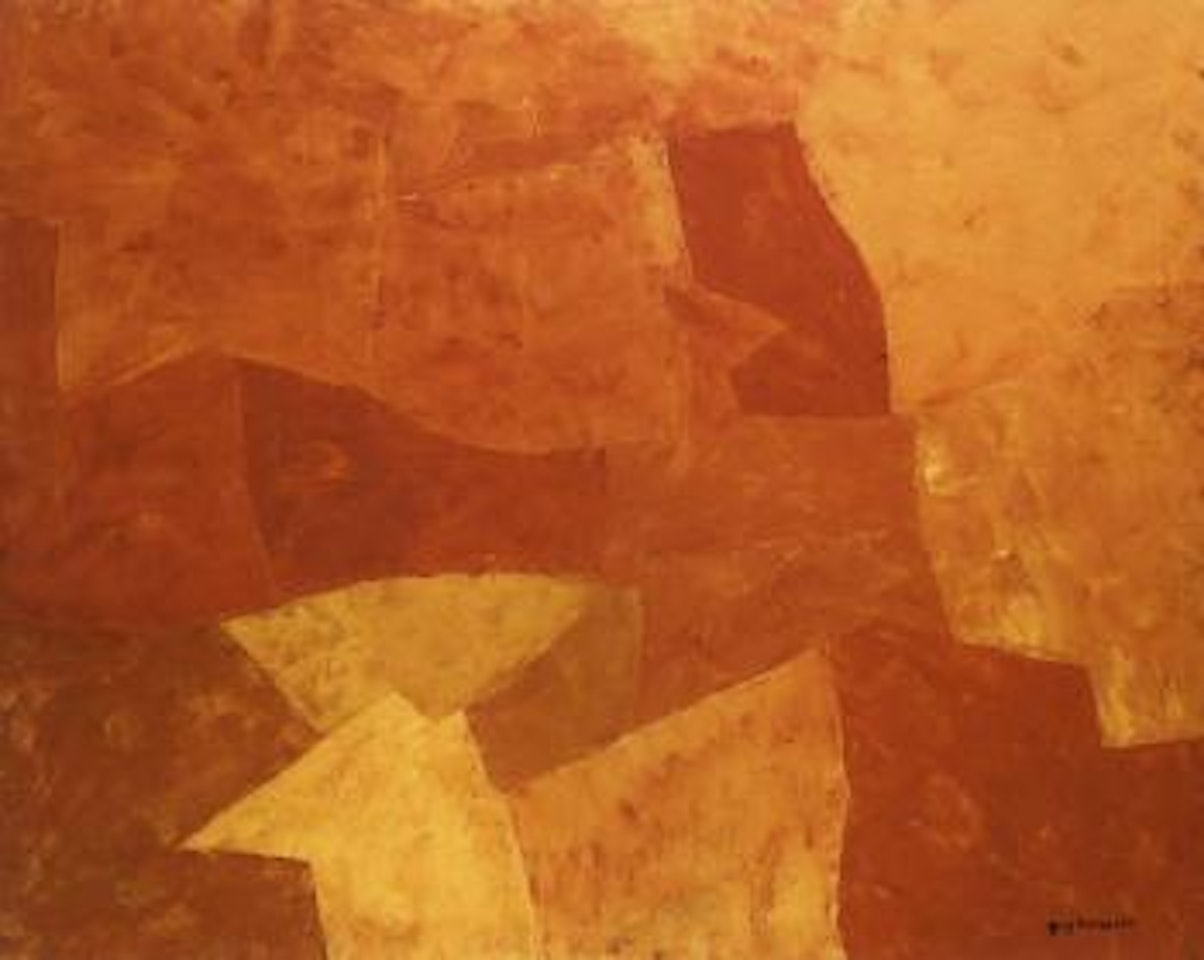 Composition orange et rouge by Serge Poliakoff
