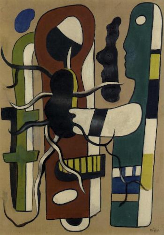 Composition II by Fernand Leger