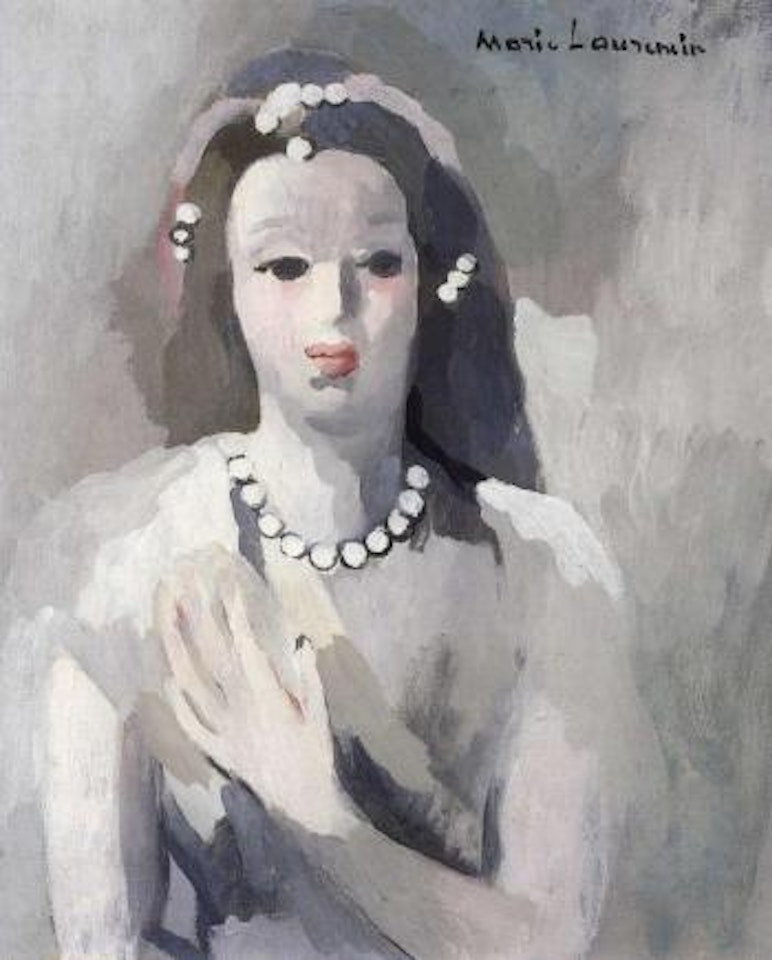 Jeune femme au collier by Marie Laurencin