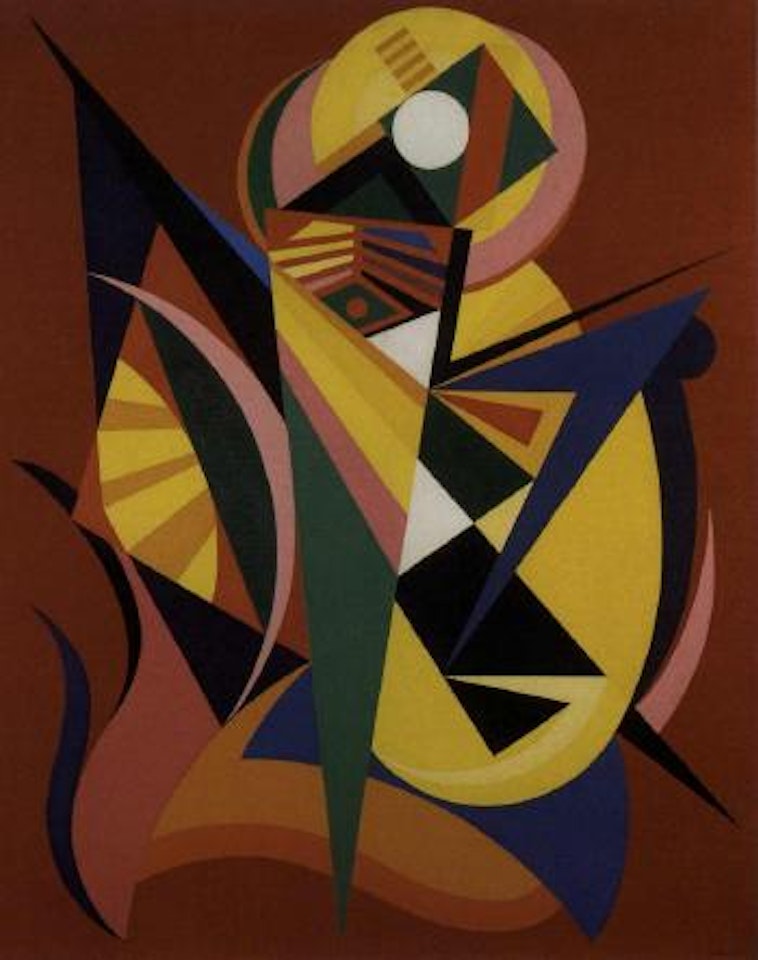 Trois opposition polaires II by Auguste Herbin