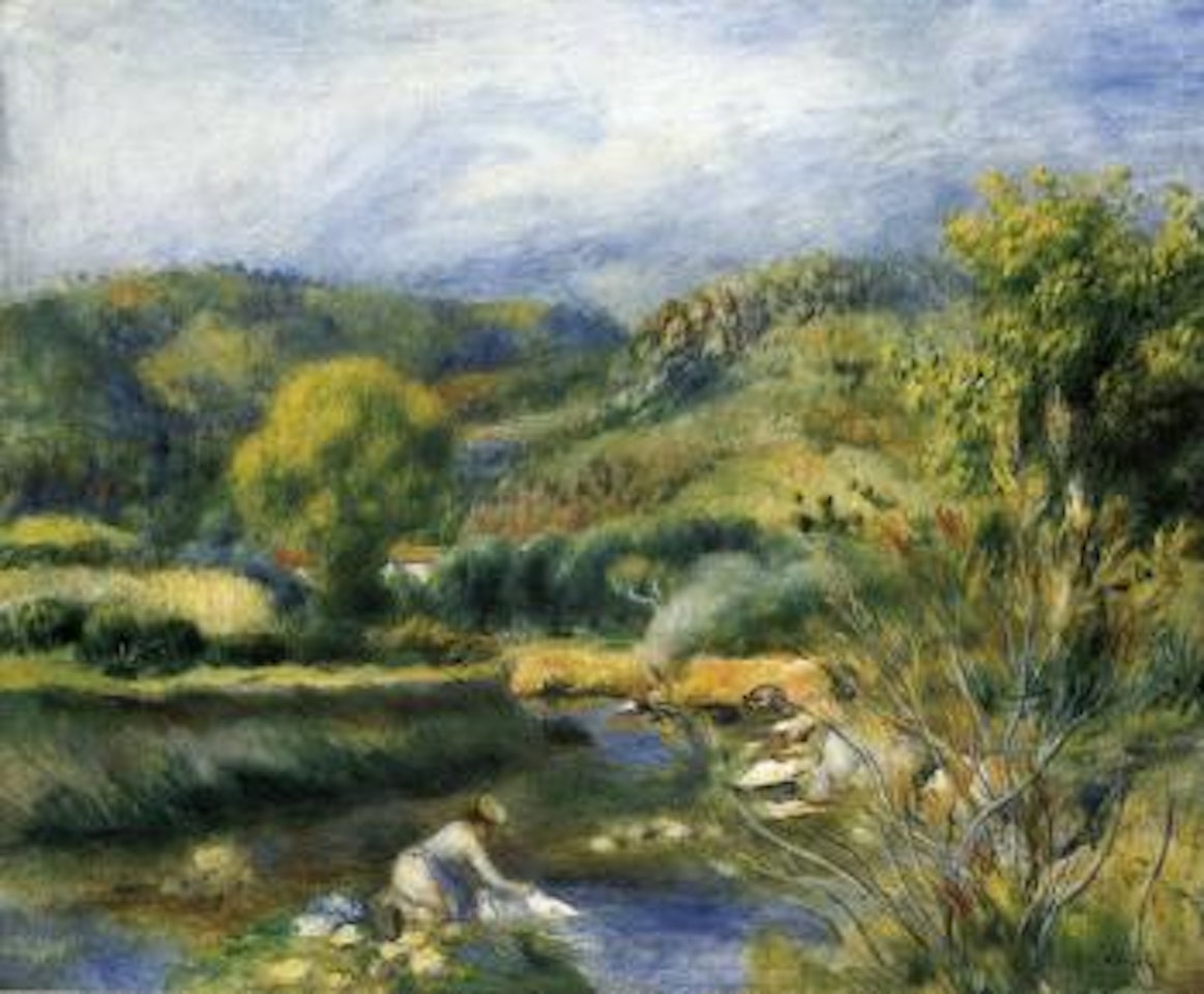La laveuse by Pierre-Auguste Renoir