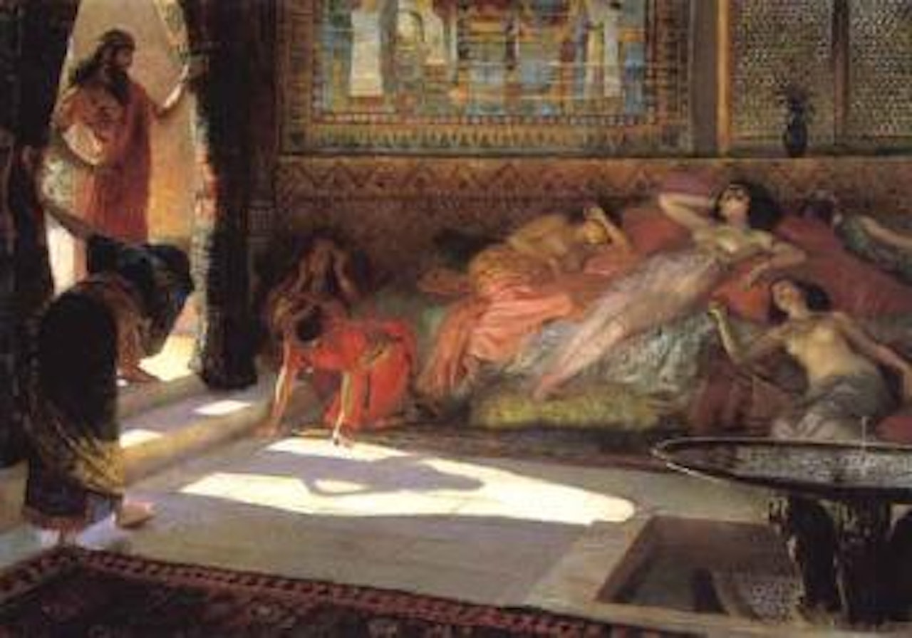 Nouvelle arrivee au harem - Thebes, XVIII dynasty by Georges Antoine Rochegrosse