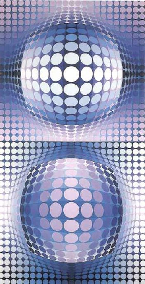 Meta V by Victor Vasarely