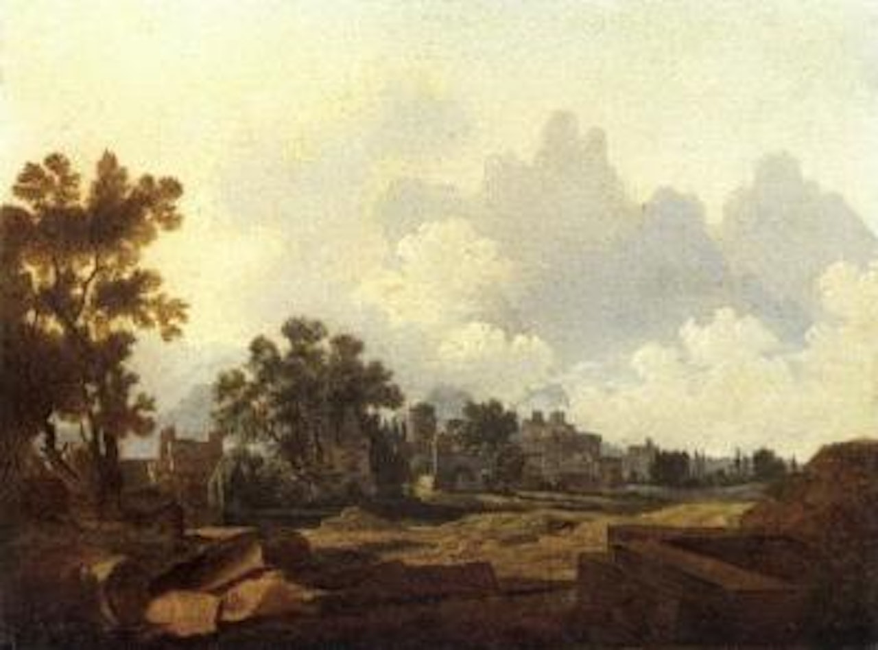 Classical scene in the countryside by Italian School