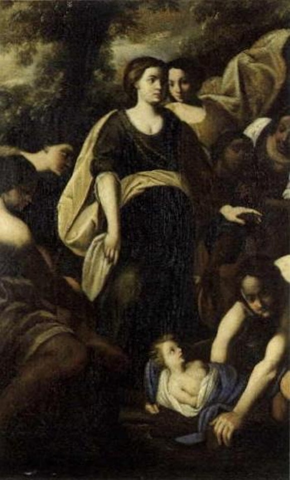 Moses saved from the river by Neapolitan School