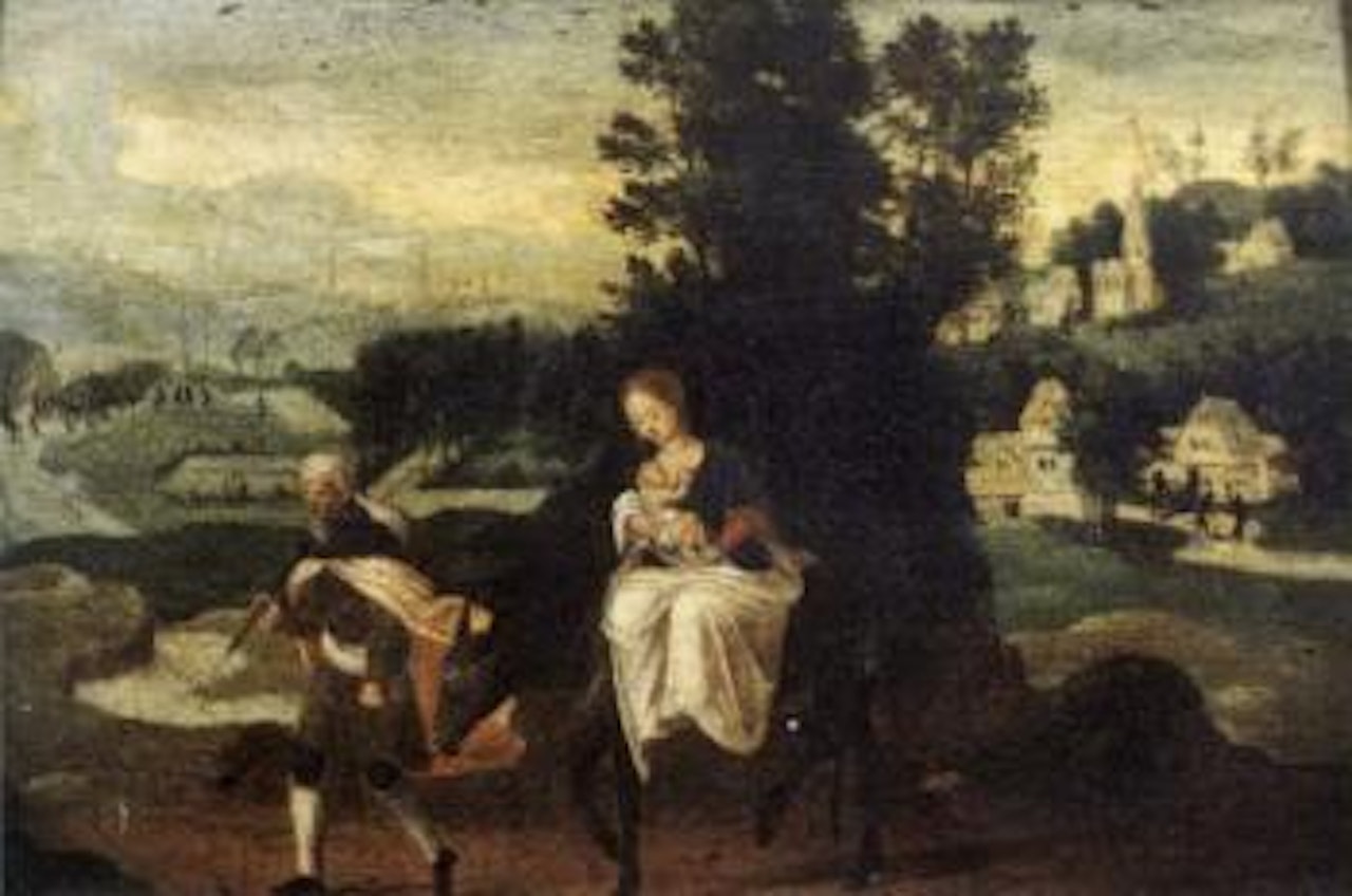 The flight to Egypt by Joachim Patenier