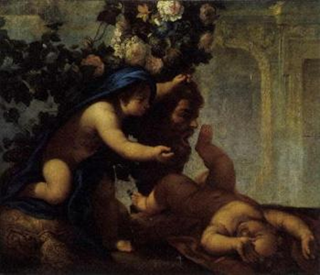 Putti with flowers by Italian School