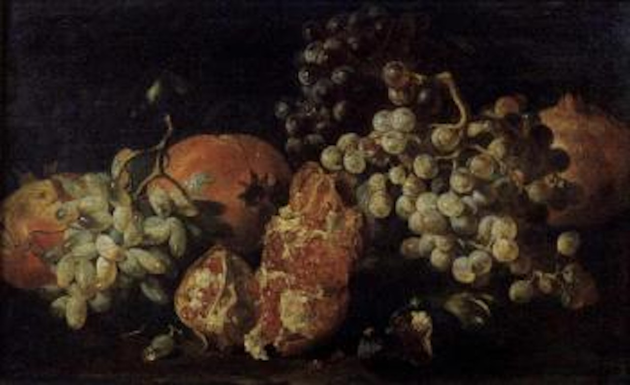 Grapes, pomgranate and figs by Franz Werner von Tamm
