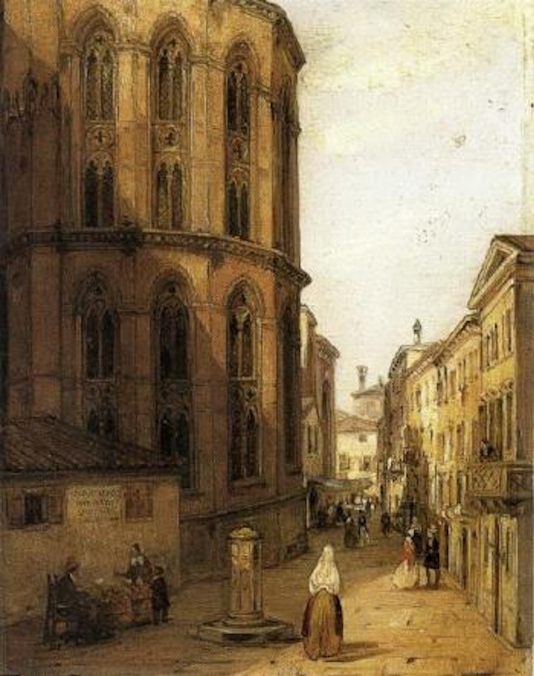 View of the choir of Chiesa dei Frari, Venice by Carlo Canella