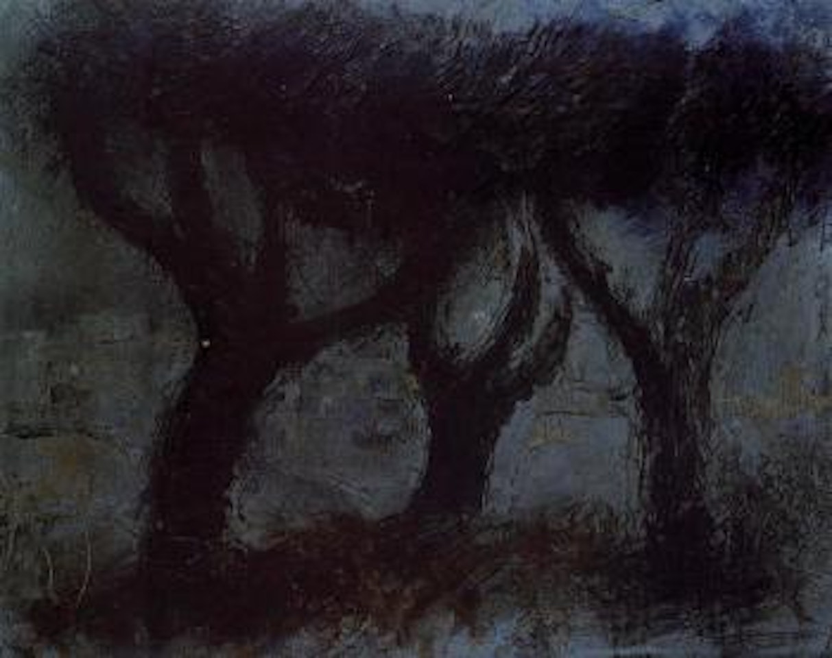 Les trois arbres by Jean Fautrier