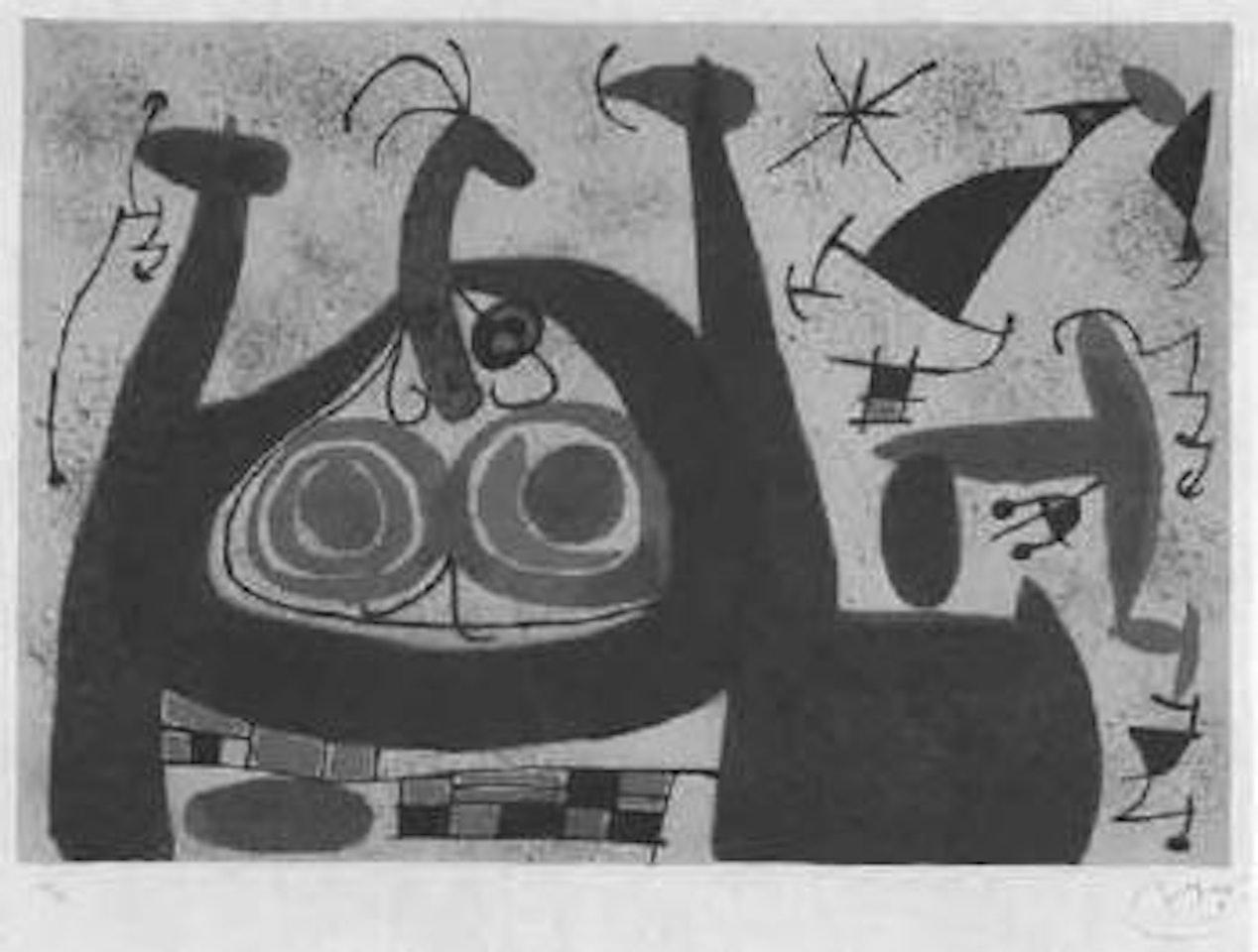 Le lezard aux plumes d'or by Joan Miró