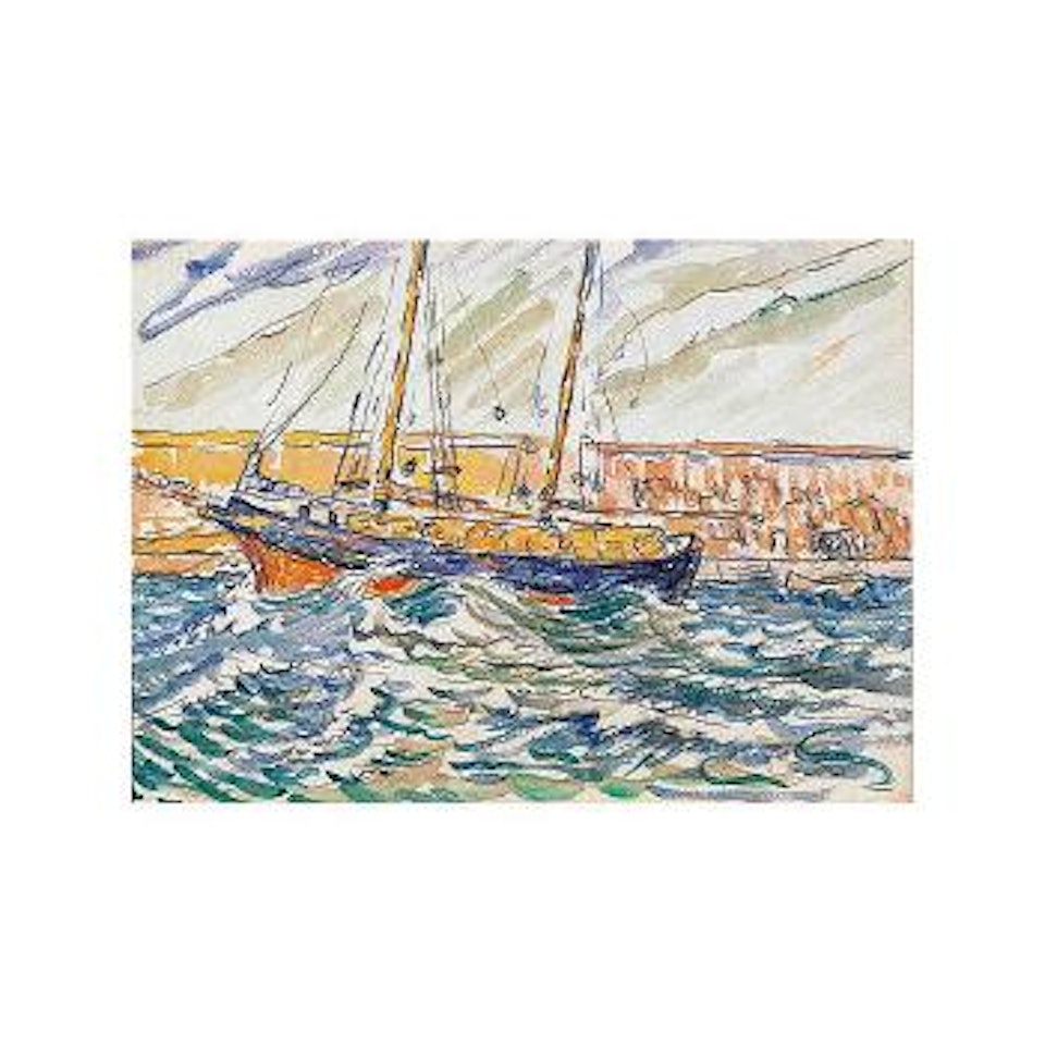 Bateau de peche port by Paul Signac