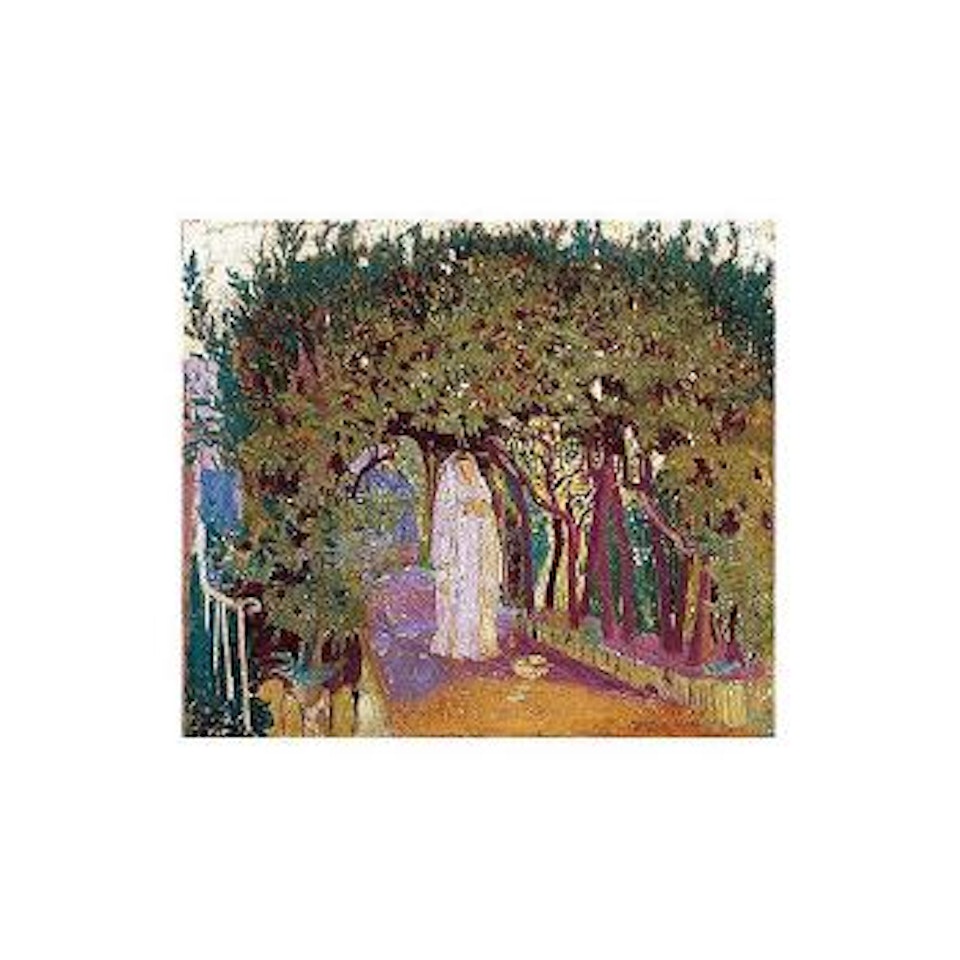 Communiante - sous une voute de feuillage by Maurice Denis