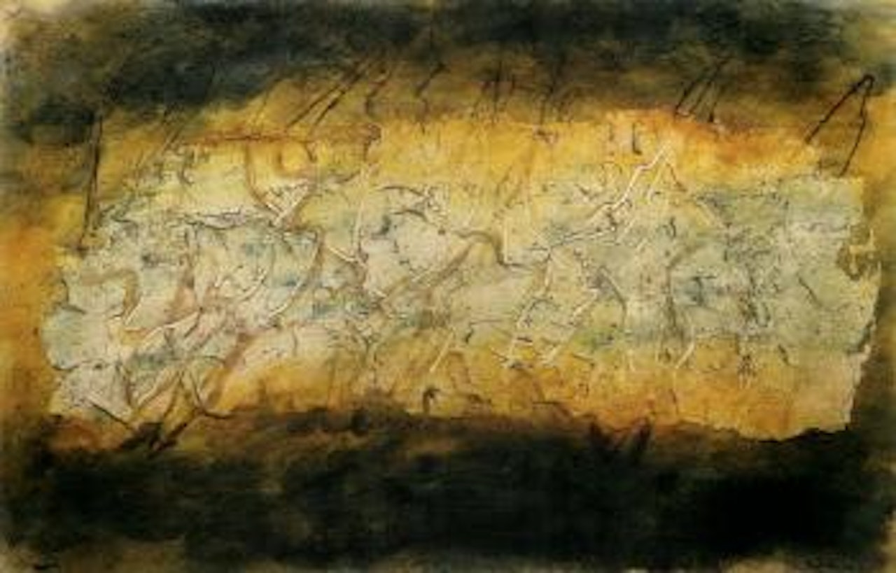 Lestrois arbres by Jean Fautrier