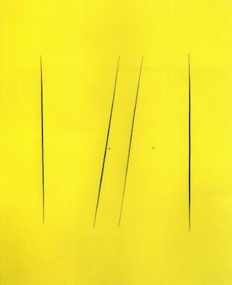 Concetto spaziale, attese by Lucio Fontana