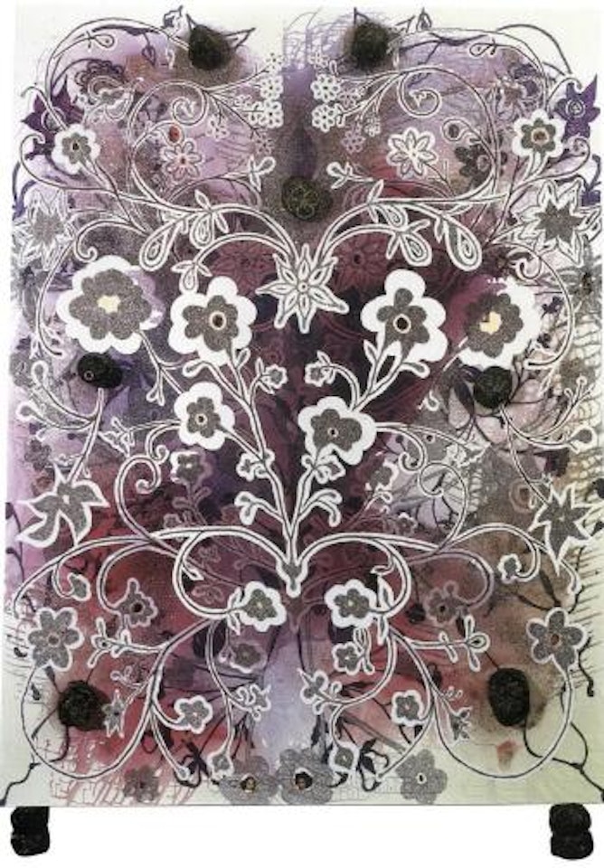 Flowers heads by Chris Ofili