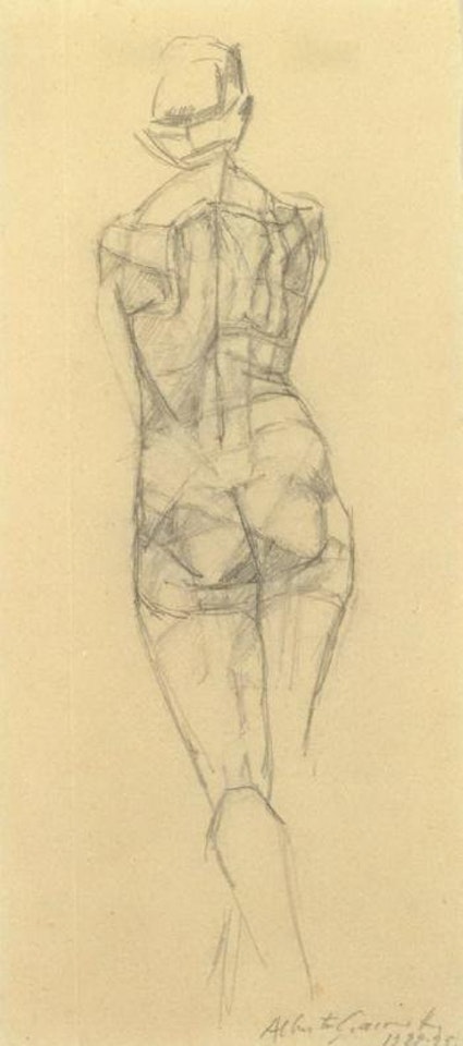 Femme nue de dos by Alberto Giacometti