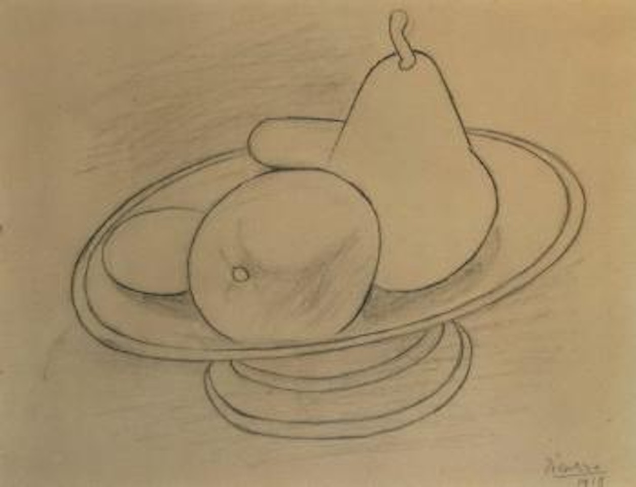 Compotier avec fruits by Pablo Picasso
