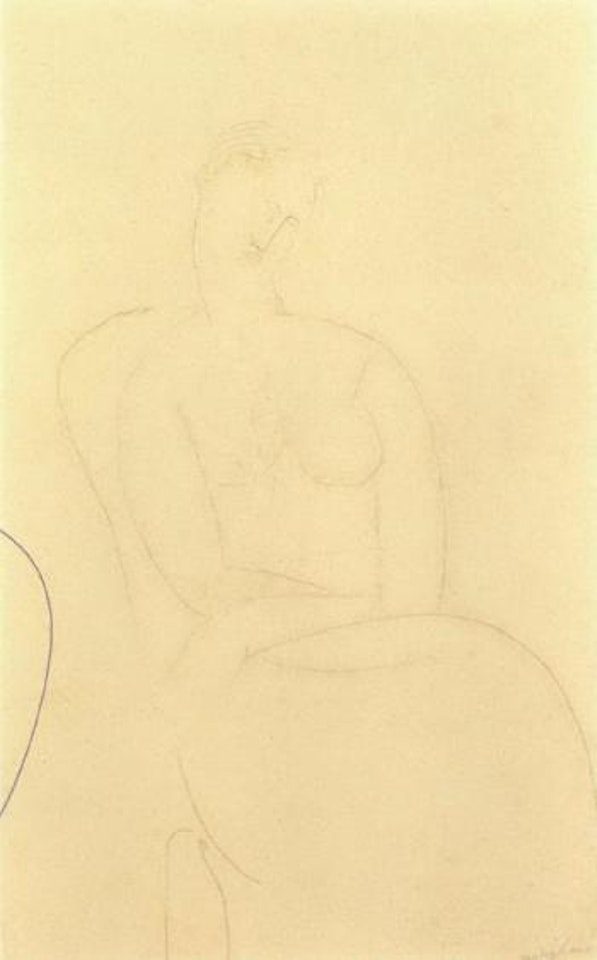 Figura seduta by Amedeo Modigliani